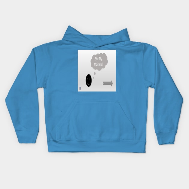 She My Moma Kids Hoodie by Old Skool Queene 4 U